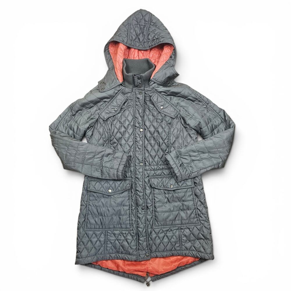 VINCE CAMUTO Quilted Hooded Puffer Jacket Women's L Elevated Casual  Minimalist